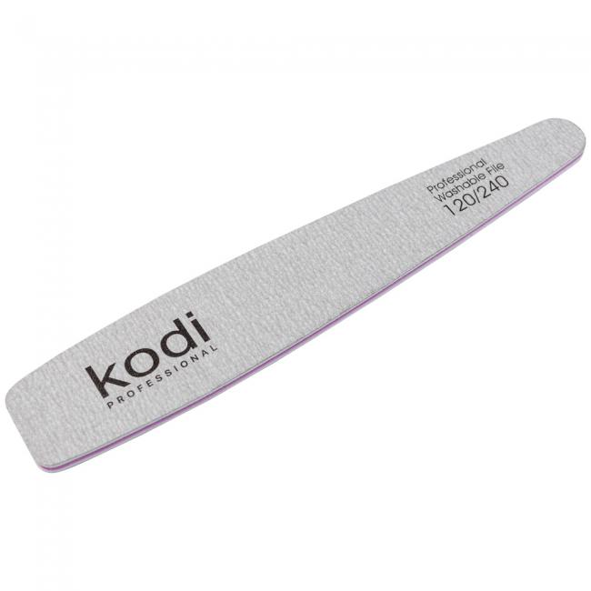 №153 Nail File Cone 120/240 (Color: Light Gray, Size:178/32/4)